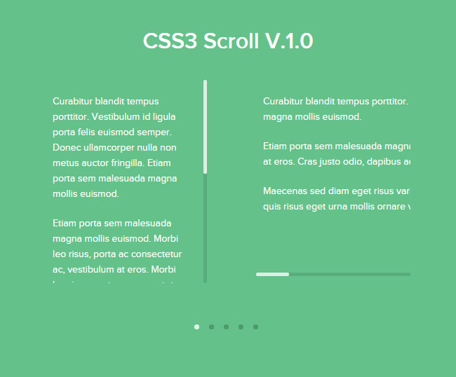 jQuery+CSS3横向纵向滚动条代码