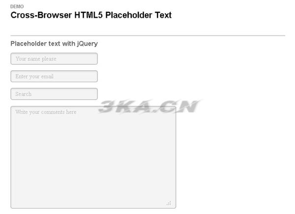 jQuery-HTML5-CSS3实现的文本框