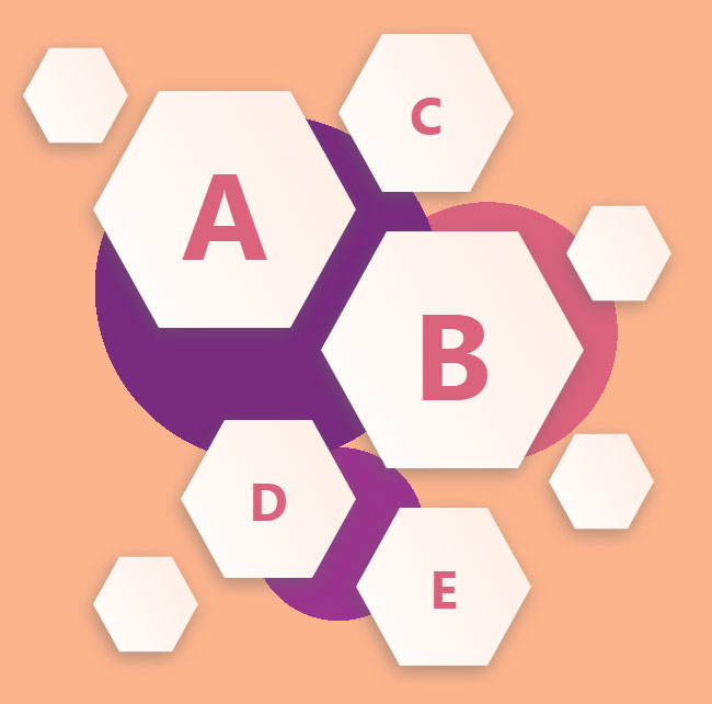 创意六边形标签云CSS3特效