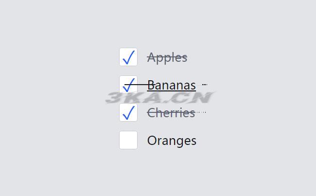 CSS3动态多选框打钩动画特效