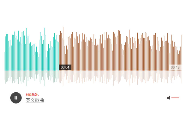 jQuery音频可视化音乐播放代码