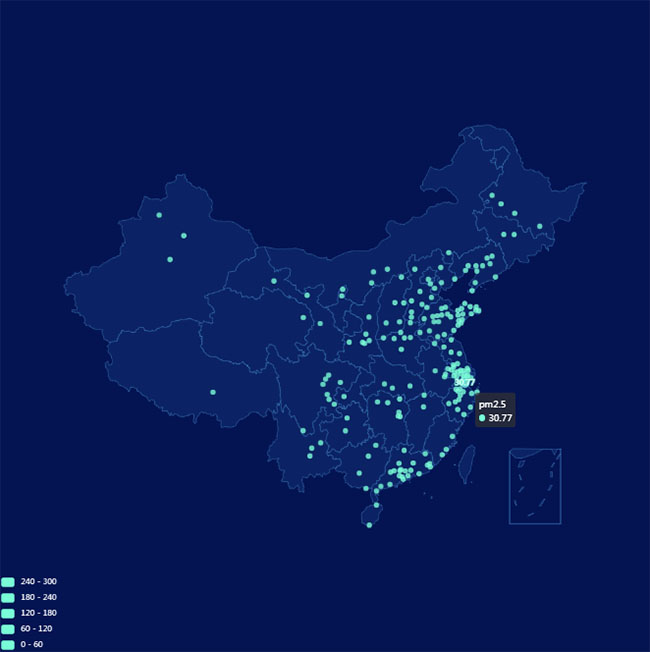 酷炫的Echarts地图数据特效