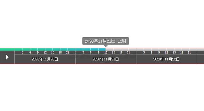 jQuery日期时间轴进度条播放代码