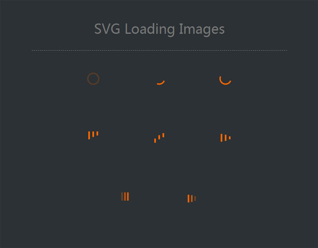 SVG网页加载图标特效