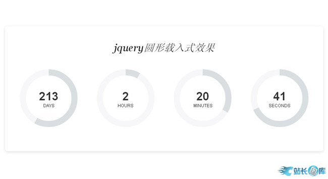 jquery圆形载入式效果