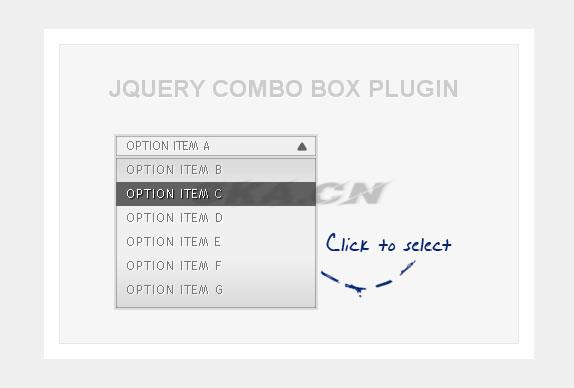 jQuery UI元素滚动组合框