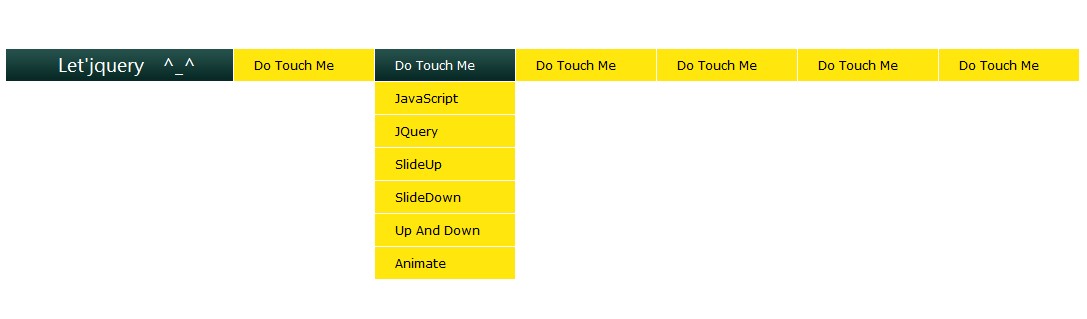 jQuery+css超滑二级下拉菜单