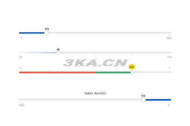 纯CSS3滑块范围数值输入特效