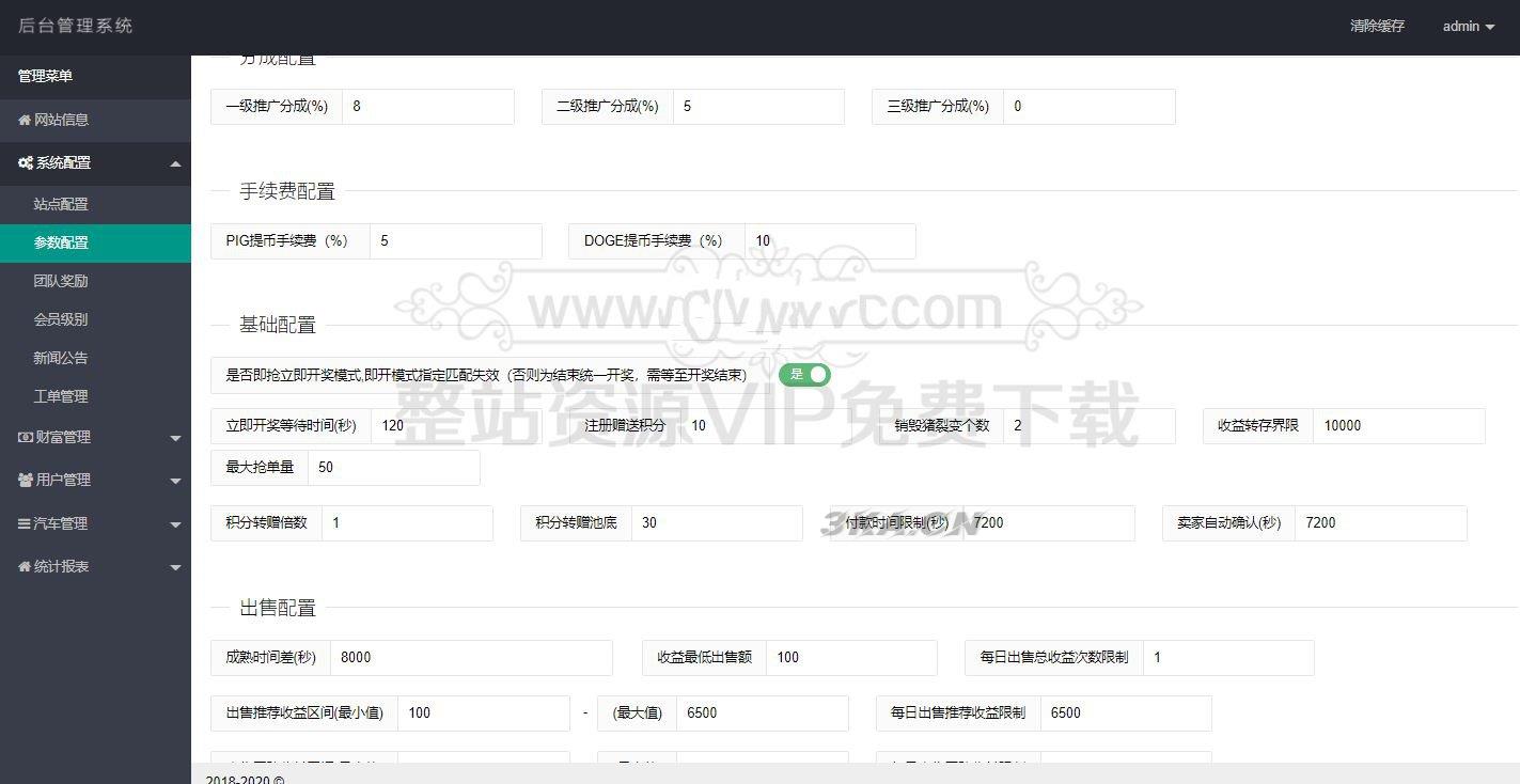 【汽车区块链】理财程序php源码_新解密去后门去广告