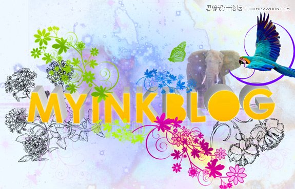 Illustrator结合PS打造碎花风格立体字,PS教程,思缘教程网