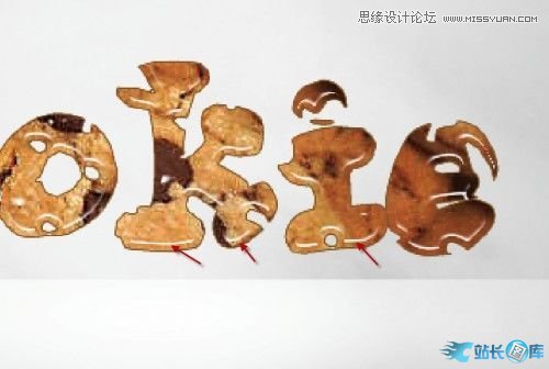 Photoshop制作可口的饼干文字特效,PS教程,汇云资源网