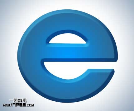 Photoshop绘制质感IE图标教程,PS教程,思缘教程网