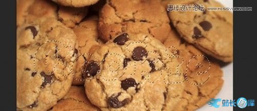Photoshop制作可口的饼干文字特效,PS教程,汇云资源网