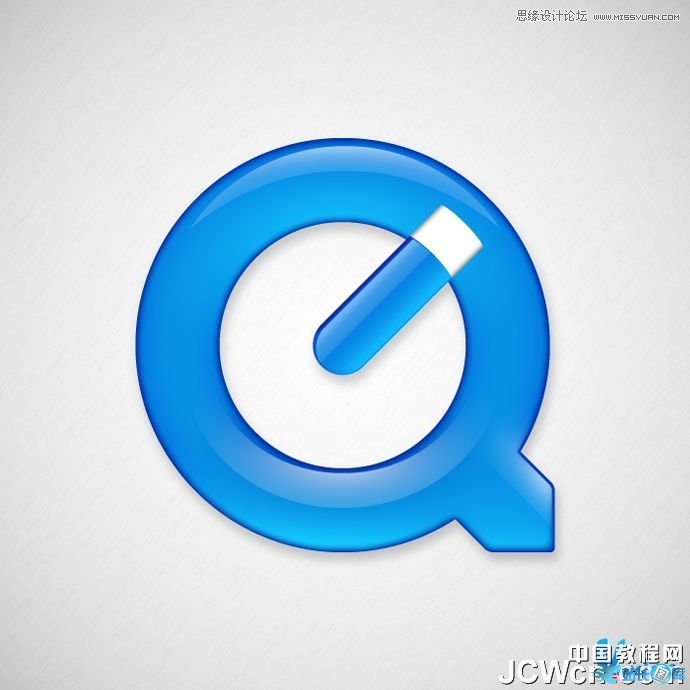 Illustrator制作蓝色苹果QuickTime标志,PS教程,汇云资源网