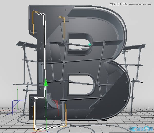 Photoshop结合C4D制作三维立体艺术字,PS教程,汇云资源网