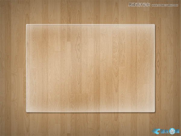 Photoshop制作个性的透明玻璃效果牌,PS教程,汇云资源网