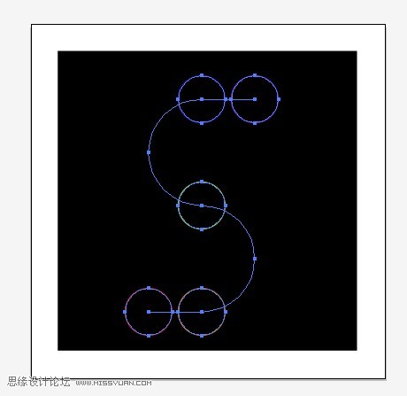 AI制作立体三维线条字母标志