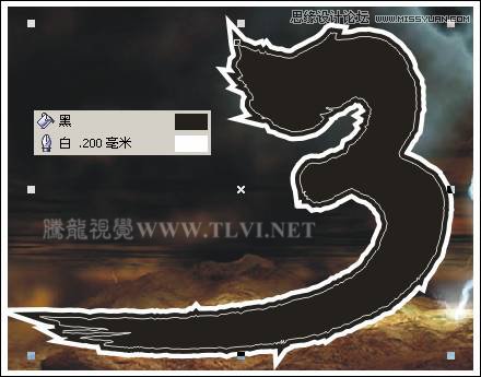 CorelDRAW实例教程：绘制创意风格的游戏海报教程,PS教程,思缘教程网