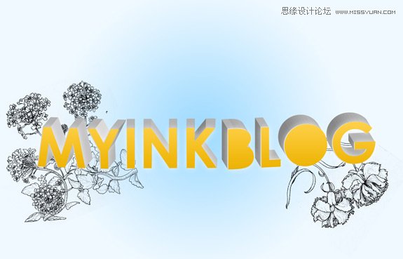 Illustrator结合PS打造碎花风格立体字,PS教程,思缘教程网