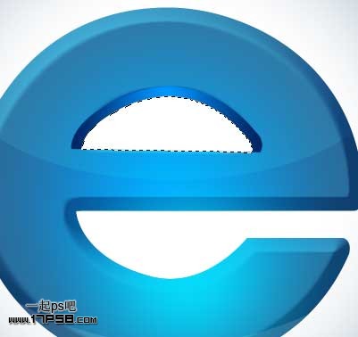 Photoshop绘制质感IE图标教程,PS教程,思缘教程网