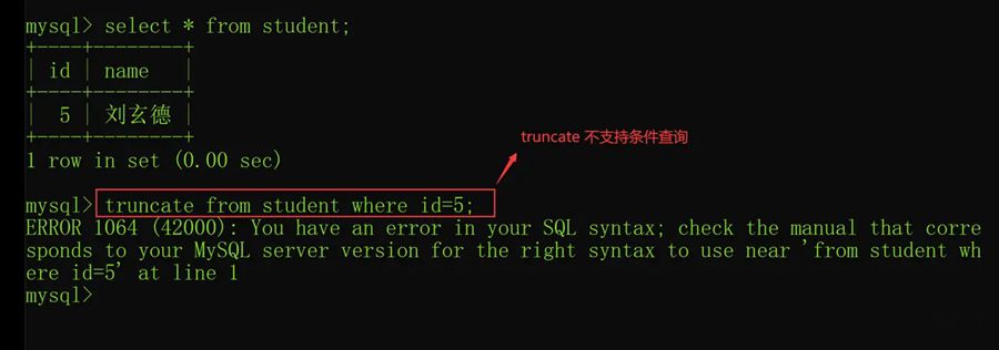 浅析MySQL删除方法：delete、truncate、drop的区别