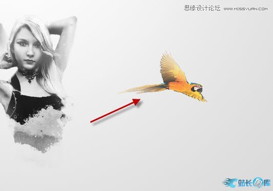 Photoshop合成抽象风格的人物插画教程,PS教程,汇云资源网