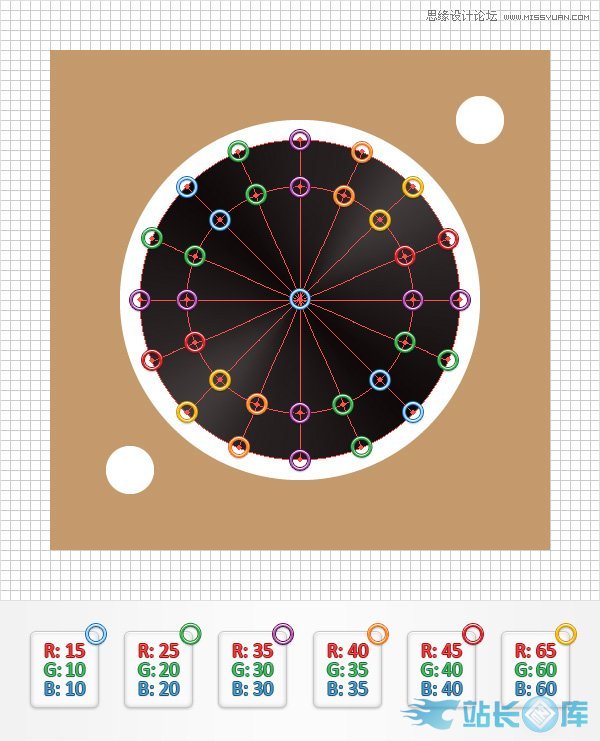Illustrator创建立体风格的黑胶唱机图标,PS教程,汇云资源网