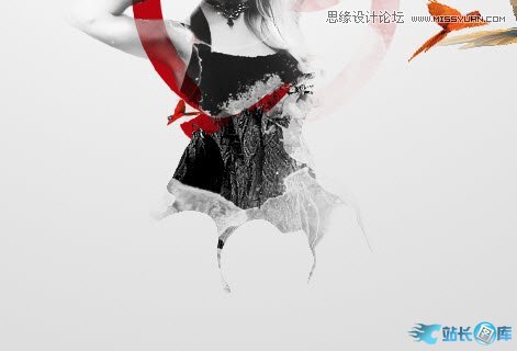 Photoshop合成抽象风格的人物插画教程,PS教程,汇云资源网