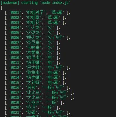 node爬取数据实例：抓取宝可梦图鉴并生成Excel文件