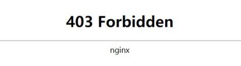 宝塔环境网站报错403 Forbidden快速解决方法