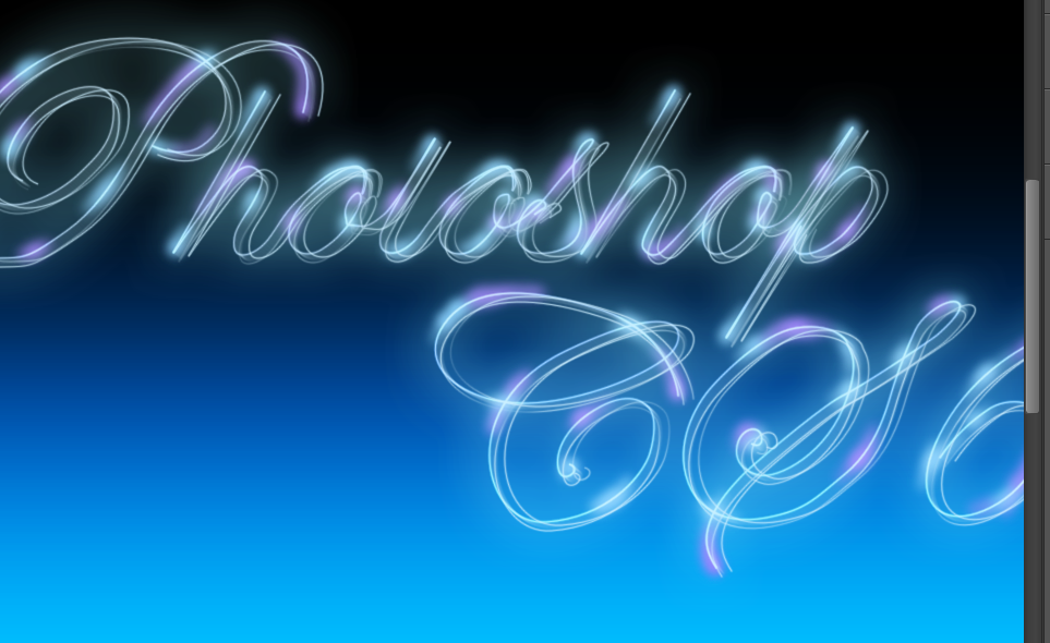 PhotoShop CS6制作梦幻高光流线花体艺术字效教程