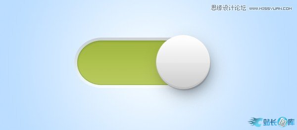 Photoshop绘制立体质感的网页开关按钮,PS教程,汇云资源网