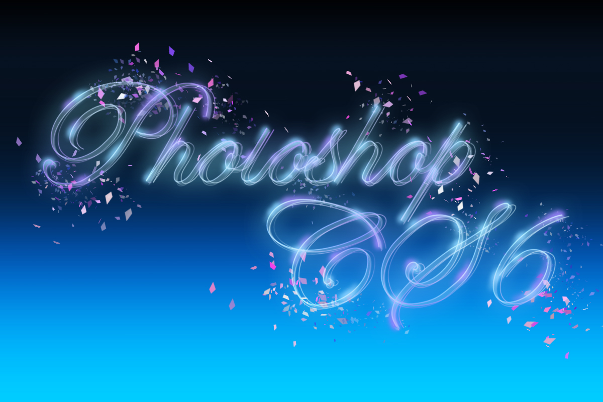 PhotoShop CS6制作梦幻高光流线花体艺术字效教程