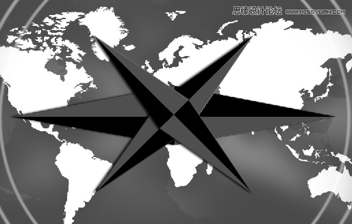 Photoshop绘制金属质感的指南针,PS教程,汇云资源网
