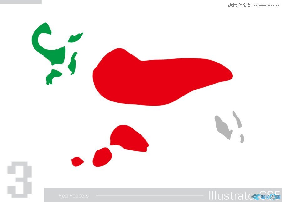 Illustrator CS5绘制逼真的红辣椒教程,PS教程,思缘教程网