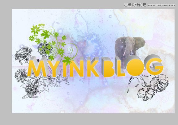 Illustrator结合PS打造碎花风格立体字,PS教程,思缘教程网