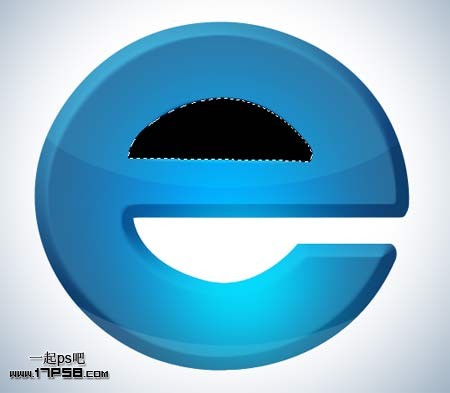 Photoshop绘制质感IE图标教程,PS教程,思缘教程网