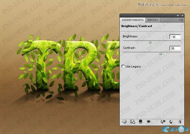 Photoshop制作超酷的树藤装饰立体字教程,PS教程,汇云资源网