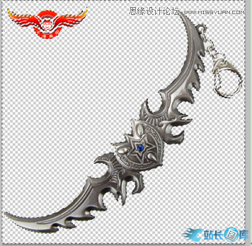 Photoshop给武器添加绿色光线效果,PS教程,汇云资源网