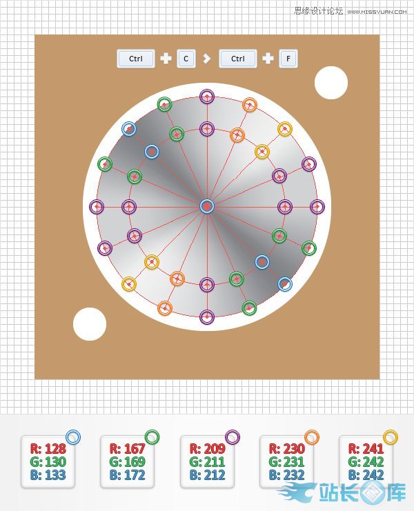 Illustrator创建立体风格的黑胶唱机图标,PS教程,汇云资源网