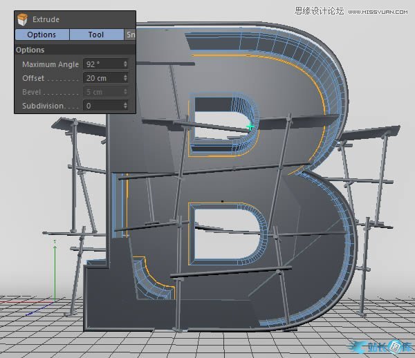 Photoshop结合C4D制作三维立体艺术字,PS教程,汇云资源网