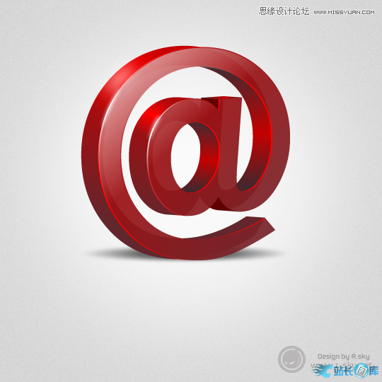 Illustrator制作超酷的3D符号效果图,PS教程,汇云资源网