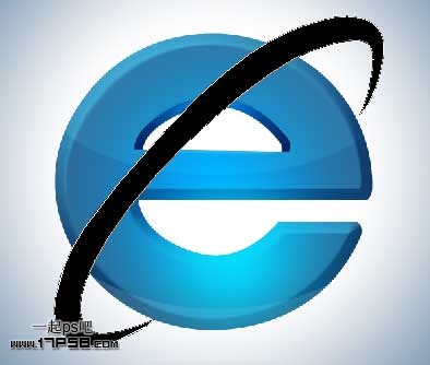 Photoshop绘制质感IE图标教程,PS教程,思缘教程网