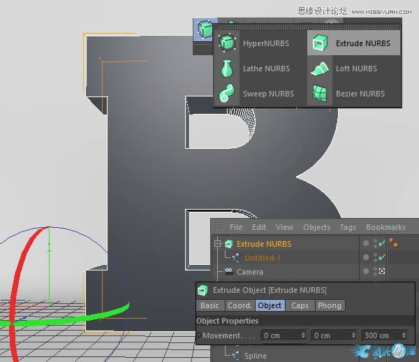 Photoshop结合C4D制作三维立体艺术字,PS教程,汇云资源网