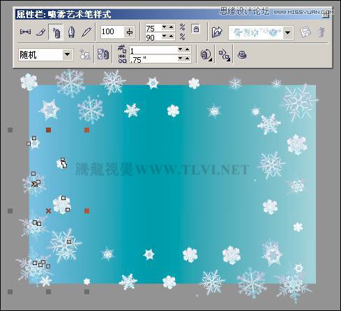 CorelDRAW实例教程：制作圣诞快乐艺术字教程,PS教程,思缘教程网