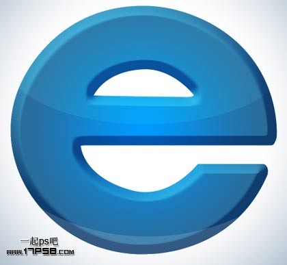 Photoshop绘制质感IE图标教程,PS教程,思缘教程网