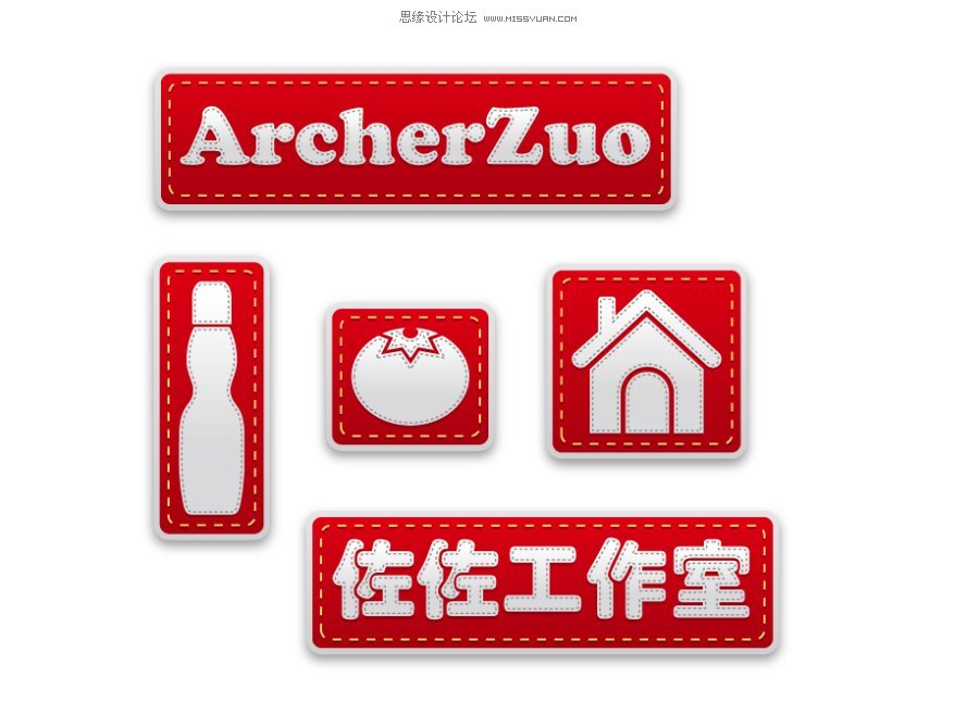 Illustrator制作针线缝制的字体效果,PS教程,汇云资源网