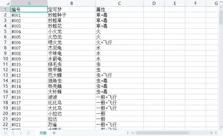 node爬取数据实例：抓取宝可梦图鉴并生成Excel文件