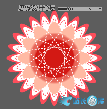 Illustrator绘制炫丽时尚的花朵教程,PS教程,汇云资源网
