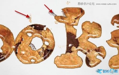 Photoshop制作可口的饼干文字特效,PS教程,汇云资源网